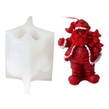(Like Santa Claus) Silicone Molds Candle Making Moulds Silicone Craft Moulds Santa Claus Series Ornament Moulds Silicone Texture for Candle