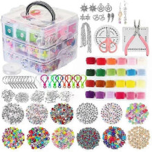2026 Christmas gift DIY Jewelry Making Supplies Kit Earrings Bracelet Making and Repair Tool Kits Little Girls Jewelry Accessories