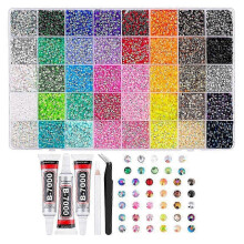 Craft Rhinestone Kit with Clear-Dry Glue