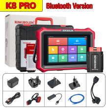 KINGBOLEN K8 PRO, Bluetooth OBD2 scanner, ECU-codering, bidirectionele controle, 40+ servicefuncties