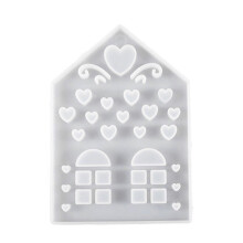 (B Style) Love House Candle Molds Plaster Molds Christmas House Silicone Moulds Epoxy Resins Molds Casting Molds for Candle Making