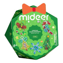 Beading Craft Kit with Christmas Theme DIY Jewelry Making Set Colorful Plastic