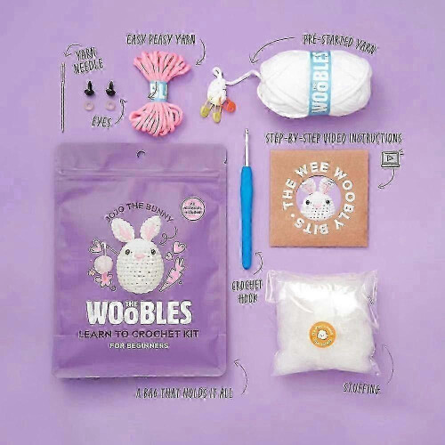 All-in-One Beginner Crochet Animal Kit 2