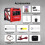 5500W inverter generator bensin Bluetooth tyst 58dB bärbar för camping hem säkerhetskopiering 8
