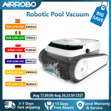 AIRROBO PC10 zwembadrobot, muurklimmend, 120 min. looptijd, reinigt bodem, wanden en waterlijn