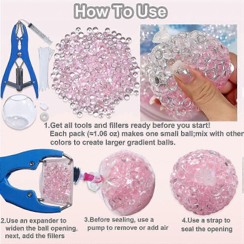15PCS Transparent Stress Ball Kit 1