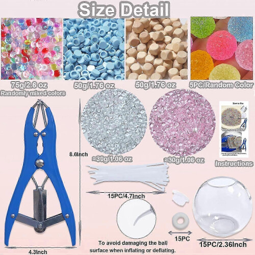 15PCS Transparent Stress Ball Kit 2