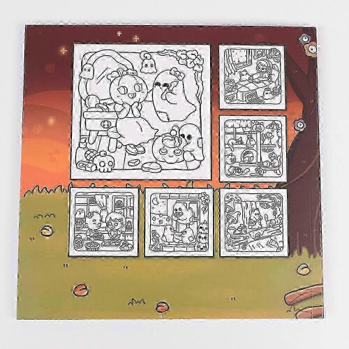 Fun Cozy Spooky Coloring Book Adults 1