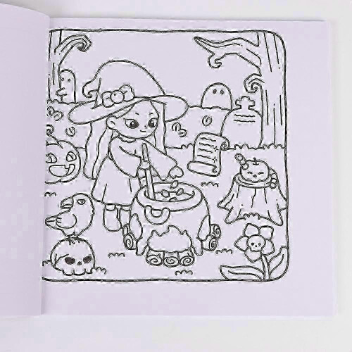 Fun Cozy Spooky Coloring Book Adults 2