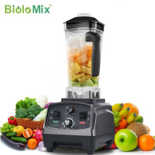 BioloMix T5200, 2 200 watts, mixeur-centrifugeuse à minuterie pour usage intensif, sans BPA, avec bol de 2 litres