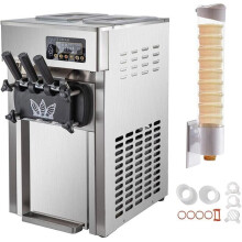 Machine Glace VEVOR A168 1200W 16-18L/h, Compresseur R290, 2 Cuves 3L, Pro