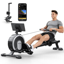 Rameur - AKLUER - RM001 - Allenamento magnetico 20 dB - Doppio binario ergonomico - Pieghevole e connesso