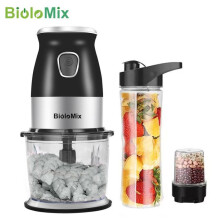 BioloMix Robotti 3-in-1 500W BPA-vapaa, silppuriastia, 600ml mehu pullo, lihasilppuri, ihanteellinen vauvan aterioihin