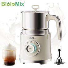 BioloMix : Mousseur lait auto, 7 boissons (café, cappuccino, latte), chaud/froid