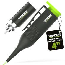 Tracer Trueshot Deep Hole Chalk Marker Kit, 700 Shots, Hi-Vis Green