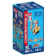 Puinen askartelusetti - JEUJURA - 8598 - 60 osaa - Alkaen 3-vuotiaille - Kehittää hienomotorisia taitoja