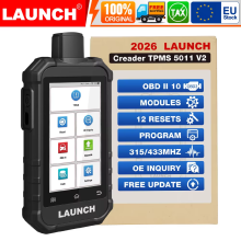 LAUNCH X431 Creader TPMS 5011 V2, bandenspanningsdiagnoseapparaat, 315/433MHz RF-sensor, OBD2 met 12 resets