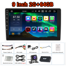 MOPECT 2 DIN Autoradio, Android 15, 4GB RAM + 64GB ROM, Quad-Core, CarPlay, Android Auto, GPS-Navigation