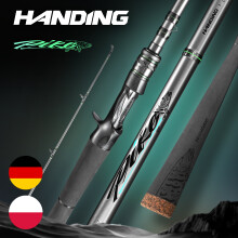 HANDING Angelrute M1 PIKE, H/XH Leistung, 2,28 m, Schnelle Aktion für Hecht und Schlangenkopf
