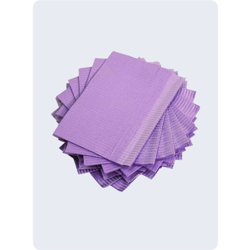 Dental Bibs Purple – 125 pcs