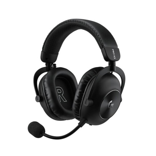 Logitech Cuffie da gaming Logitech Pro X3 Lightspeed circumaurali wireless e cablate nere per PC, PS4 e PS5