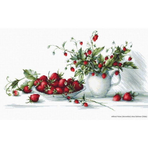 LUCAS-S KIT POINT DE CROIX MOTIV ERDBEEREN, MULTIFARBIG B2277
