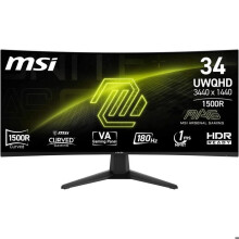 Pantalla PC - MSI - MAG 346CQ - 34" UWQHD - 180 Hz - Curva VA