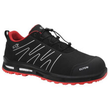ELTEN Enno XXT Pro Low ESD S3S - Miehille matalat turvakengät, musta/punainen, kevyet, koko 46