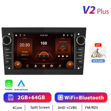 Podofo Autoradio, 2DIN GPS Stereo-Empfänger mit CarPlay und Android, für Opel Astra Corsa Zafira