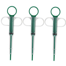 3 Pets Medicine Medicine Dispenser Pet Dog Cat Pill Tablet Syringe Round Head Capsule Tablet Feeding Tool for Pets Nursing Green, Pet Supplies