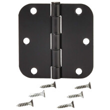 Silent Matte Door Hinge, Door and Window Hinge 88x88x2.2mm Black Bronze 4 Pieces, Easy to Use and Store, Great Value for Everyday Use