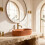 Lavabo Da Appoggio Rea Vanda Cinnamon Matt 1