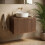 Mobile Bagno Sotto Lavabo Rea Core 60cm Brown 1