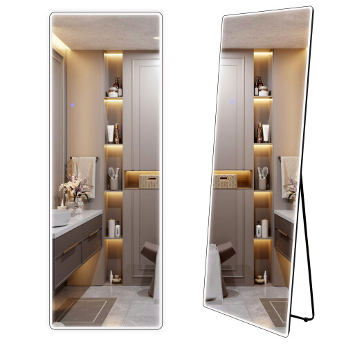 Mirror Led Classico 50x160cm Black