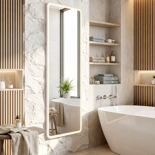 Καθρεφτης Τοιχου Led Classico 50x160cm White