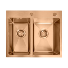 Stainless Steel Sink Toby Brush Copper without kitchen faucet