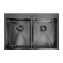Stainless Steel Sink Rea Joel Black without kitchen faucet