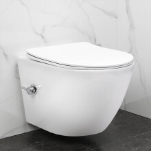Κρεμαστή Λεκάνη Wc Rea Carlo Lux Rimless Με Λειτουργία Μπιντέ