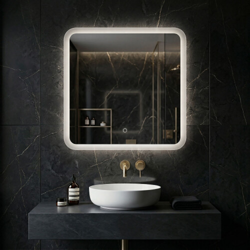 Καθρεφτης Τοιχου Led 70x70cm Top-2