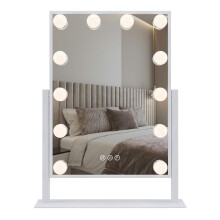 Καθρεφτης Τοιχου Led Hollywood White 30x40