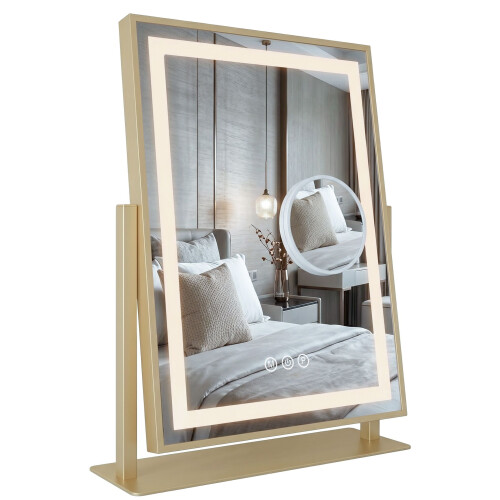 Καθρεφτης Τοιχου Led Lumi L.gold 30x40cm