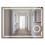 Καθρεφτης Τοιχου Led 80x60cm Haven 1