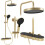 Ρυθμιζόμενη Στήλη Ντουζ Rea Creo Brush Gold 87 - 128 Εκ. 1
