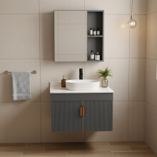 Bathroom Furniture Set With Countertop Modo 60cm Grey
