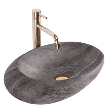 Πάγκος Νιπτήρας Rea Roxy A Stone D.grey 49 X 31 X 13.5 Cm
