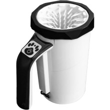 3D Soft Silicone Brush Automatic Pet Foot Wash Cup (Black), Portable Dog Paw Cleaner, Used for Combing Dogs and Cats with Muddy Claws