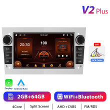 Podofo Autoradio, 2DIN GPS Stereo-Empfänger mit CarPlay und Android, für Opel Astra Corsa Zafira
