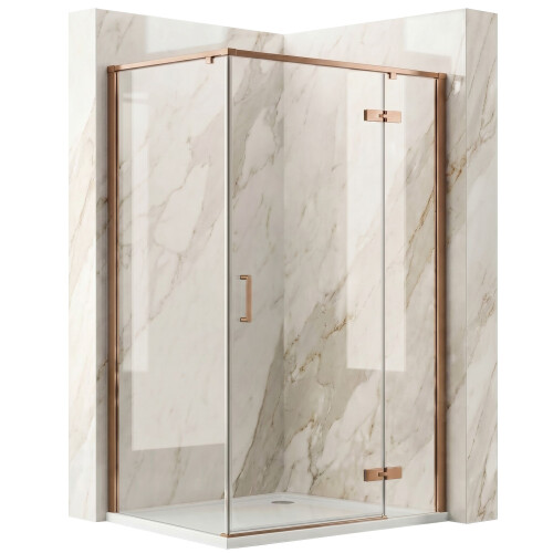 Cabina Doccia Rea Bruno 100x80 Brush Copper