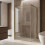 Cabina Doccia Rea Bruno 100x80 Brush Gold 1