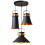 Lampada Da Soffitto Asti Abc Nero/oro 1